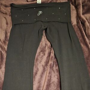 Victoria's Secret Bling Black Flare Pants